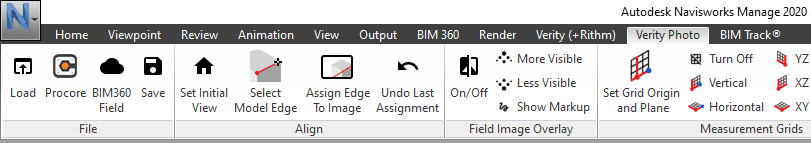 Navisworks 2020Verityフォトプラグイン