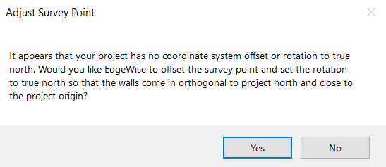 Revit Importer - Adjust Survey Point