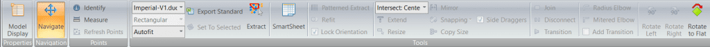 Semi-Automated Extraction and QA Ducting Tool Bar