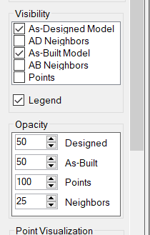 Visibility settings