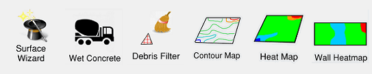 Builder Toolbar Overview - Surfaces Sub Menu
