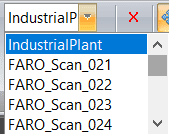 Scanner drop down list