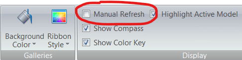 Faster Rendering Manual Refresh button