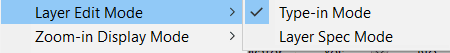 Chain Info - Layer Edit Mode