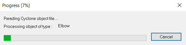 COE import progress bar