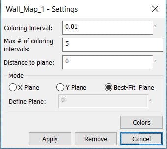 Wall Heatmap Settings