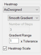 Verity heatmap settings menu.
