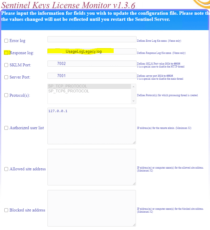 License Logging