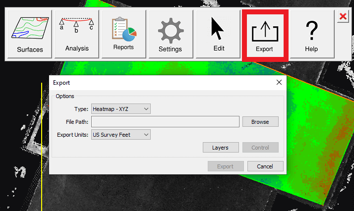 Heat Map XYZ Export
