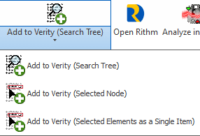 Verityドロップダウンメニューに追加