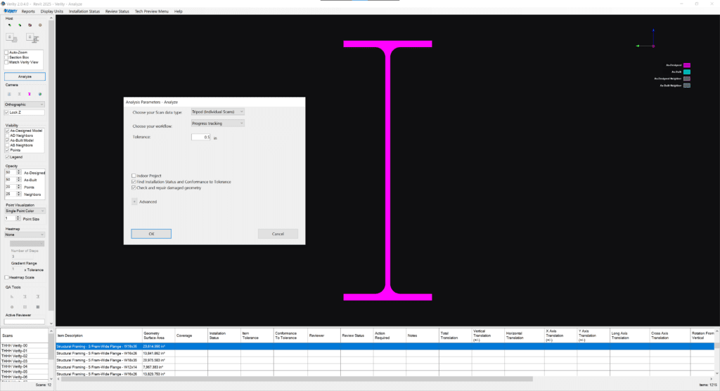 verity analysis of I-Beam