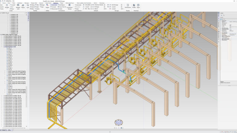 EdgeWise Plant で配管と構造を自動的にモデル化し、ネイティブ PML スクリプトを E3D にインポートします。