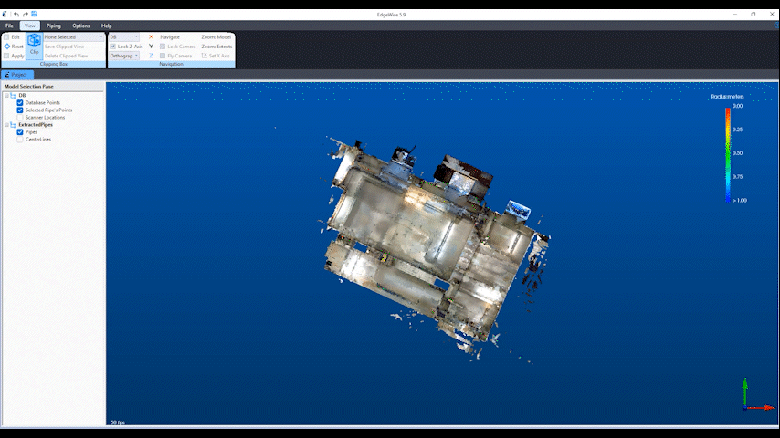 A demonstration of how to create a section box in EdgeWise